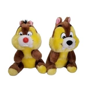Walt Disney World Productions‎ Chip & Dale Plush Chipmunks 7" Stuffed Animals